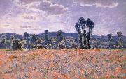 Claude Monet Poppy Field in Bloom painting